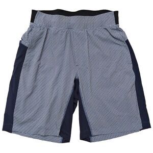 LULULEMON T.H.E Short 9" LINER‎ Logo Print Performance Training Gym Shorts Sz M